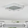 Elmar Plafondlamp, Paneel LED Zilver, 1-licht