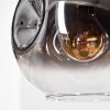 Ripoll Hanglamp, Kogellampje, Hanglamp Amber, Duidelijk, Rookkleurig, 6-lichts