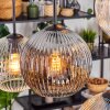 Ripoll Hanglamp, Kogellampje, Hanglamp Amber, Duidelijk, Rookkleurig, 6-lichts