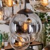 Gastor Hanglamp, Kogellampje, Hanglamp Amber, Duidelijk, Rookkleurig, 8-lichts