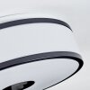 Elran Plafondlamp LED Zwart, Wit, 1-licht