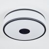 Elran Plafondlamp LED Zwart, Wit, 1-licht