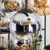 Gastor Hanglamp, Kogellampje, Hanglamp Amber, Chroom, Duidelijk, Rookkleurig, 8-lichts