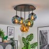 Ripoll Plafondlamp, Kogellampje Blauw, Goud, Groen, 5-lichts