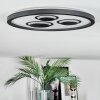 Ilyan Plafondlamp, Paneel LED Zwart, 1-licht