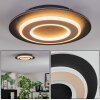 Lidor Plafondlamp LED Zwart, 1-licht
