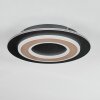 Lidor Plafondlamp LED Zwart, 1-licht