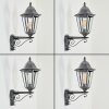 Lignac Wandlamp voor buiten, Wandlamp Zwart, Zilver, 1-licht, Bewegingsmelder