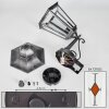Lignac Wandlamp voor buiten, Wandlamp Zwart, Zilver, 1-licht, Bewegingsmelder