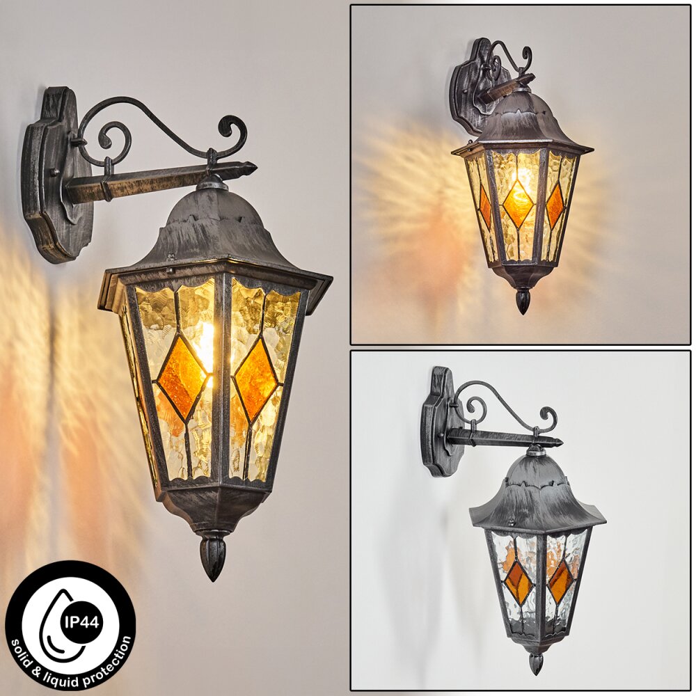 Lignac Wandlamp voor buiten, Wandlamp Zwart, Zilver, 1-licht main product photo