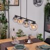 Gastor Hanglamp, Kogellampje, Hanglamp Amber, Duidelijk, Rookkleurig, 4-lichts