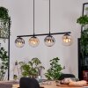 Gastor Hanglamp, Kogellampje, Hanglamp Amber, Duidelijk, Rookkleurig, 4-lichts