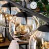 Koyoto Hanglamp, Kogellampje, Hanglamp Amber, Duidelijk, 4-lichts