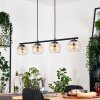 Koyoto Hanglamp, Kogellampje, Hanglamp Amber, Duidelijk, 4-lichts