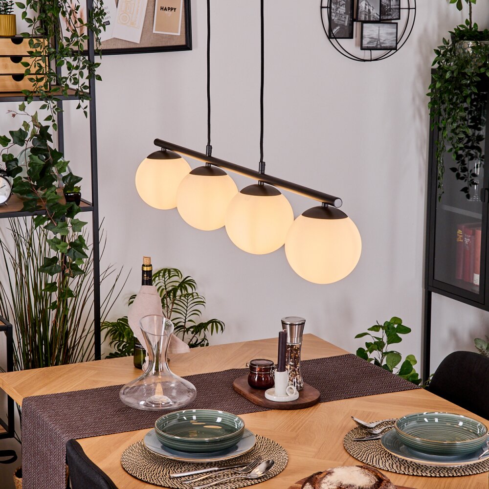 Gastor Hanglamp, Kogellampje, Hanglamp Wit, 4-lichts main product photo