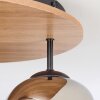Ripoll Plafondlamp, Kogellampje Natuurlijke kleuren, Zwart, 3-lichts