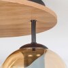 Ripoll Plafondlamp, Kogellampje Natuurlijke kleuren, Zwart, 3-lichts