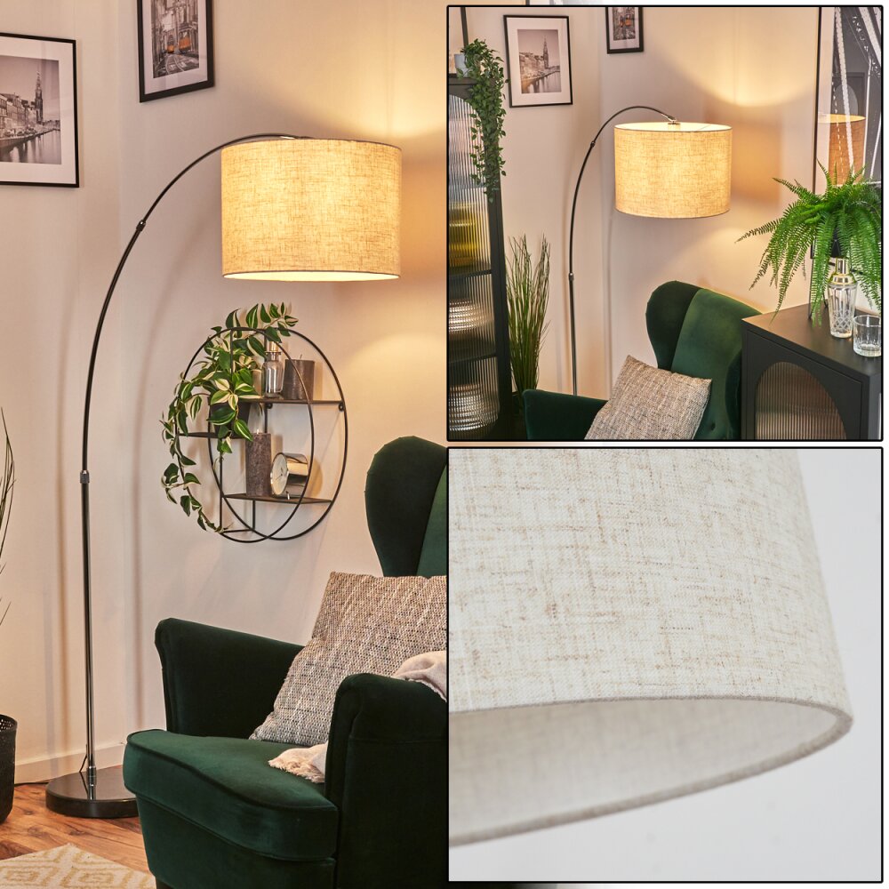Bassagoda Staande lamp Chroom, Zwart, 1-licht main product photo