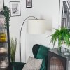 Bassagoda Staande lamp Chroom, Zwart, 1-licht