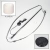 Bassagoda Staande lamp Chroom, Zwart, 1-licht