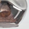 Ripoll Plafondlamp, Kogellampje Rookkleurig, 5-lichts