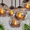 Ripoll Plafondlamp, Kogellampje Rookkleurig, 5-lichts
