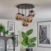 Ripoll Plafondlamp, Kogellampje Chroom, Rookkleurig, 5-lichts