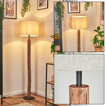 Bassagoda Staande lamp Natuurlijke kleuren, Zwart, 1-licht Bassagoda Staande lamp Natuurlijke kleuren, Zwart, 1-licht