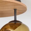 Ripoll Plafondlamp, Kogellampje Natuurlijke kleuren, Zwart, 3-lichts