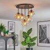 Ripoll Plafondlamp, Kogellampje Amber, Duidelijk, 5-lichts