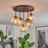 Koyoto Plafondlamp, Kogellampje 37 cm Amber, Duidelijk, Rookkleurig, 5-lichts