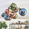 Koyoto Plafondlamp, Kogellampje Goud, Zwart, 10-lichts