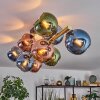 Koyoto Plafondlamp, Kogellampje Goud, Zwart, 10-lichts