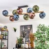 Koyoto Plafondlamp, Kogellampje Goud, Zwart, 10-lichts
