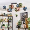 Koyoto Plafondlamp, Kogellampje Goud, Zwart, 10-lichts