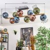 Koyoto Plafondlamp, Kogellampje Goud, Zwart, 10-lichts
