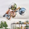 Koyoto Plafondlamp, Kogellampje Goud, Zwart, 10-lichts