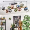Koyoto Plafondlamp, Kogellampje Goud, Zwart, 10-lichts