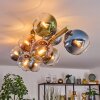 Koyoto Plafondlamp, Kogellampje Goud, Zwart, 10-lichts