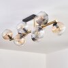 Koyoto Plafondlamp, Kogellampje Goud, Zwart, 10-lichts