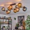 Koyoto Plafondlamp, Kogellampje Goud, Zwart, 10-lichts