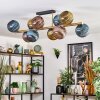 Koyoto Plafondlamp, Kogellampje Goud, Zwart, 10-lichts