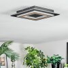 Lidor Plafondlamp LED Zwart, 1-licht