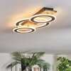 Lidor Plafondlamp LED Chroom, Zwart, 1-licht