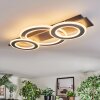 Lidor Plafondlamp LED Chroom, Zwart, 1-licht