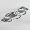 Lidor Plafondlamp LED Chroom, Zwart, 1-licht