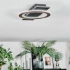 Lidor Plafondlamp LED Zwart, 1-licht