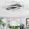 Lidor Plafondlamp LED Zwart, 1-licht