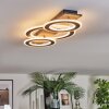 Lidor Plafondlamp LED Chroom, Zwart, 1-licht