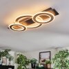 Lidor Plafondlamp LED Chroom, Zwart, 1-licht